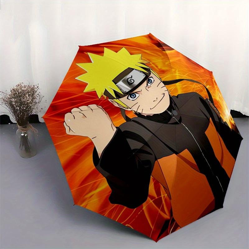 1pc Naruto, Fire Themed High-quality Umbrella,Automatic Opening and Closing Umbrella,Multi-functional Umbrella G0811128