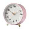 Retro Analog Alarm Clock with Night Light Battery Operated Silent Snooze Function Alarm Clock Bedroom Supplies