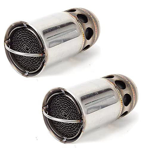 Set of 2 Bike Inner Silencer Parts Baffle Muffler Exhaust Volume Control Exhaust Pipe