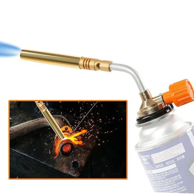 Butane Burner Welding Gas Torch Flame Gun Brazing Flame Sprayer Outdoor Camping Barbecue Portable Welding Hot Air Gun