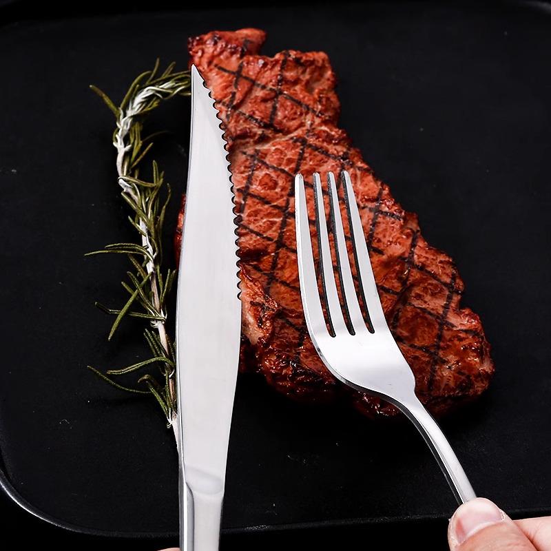 1010 Stainless Steel Cutlery Set: Steak Knife, Fork, Spoon, Mixing Spoon, Dessert/Coffee Spoon, Fruit Fork