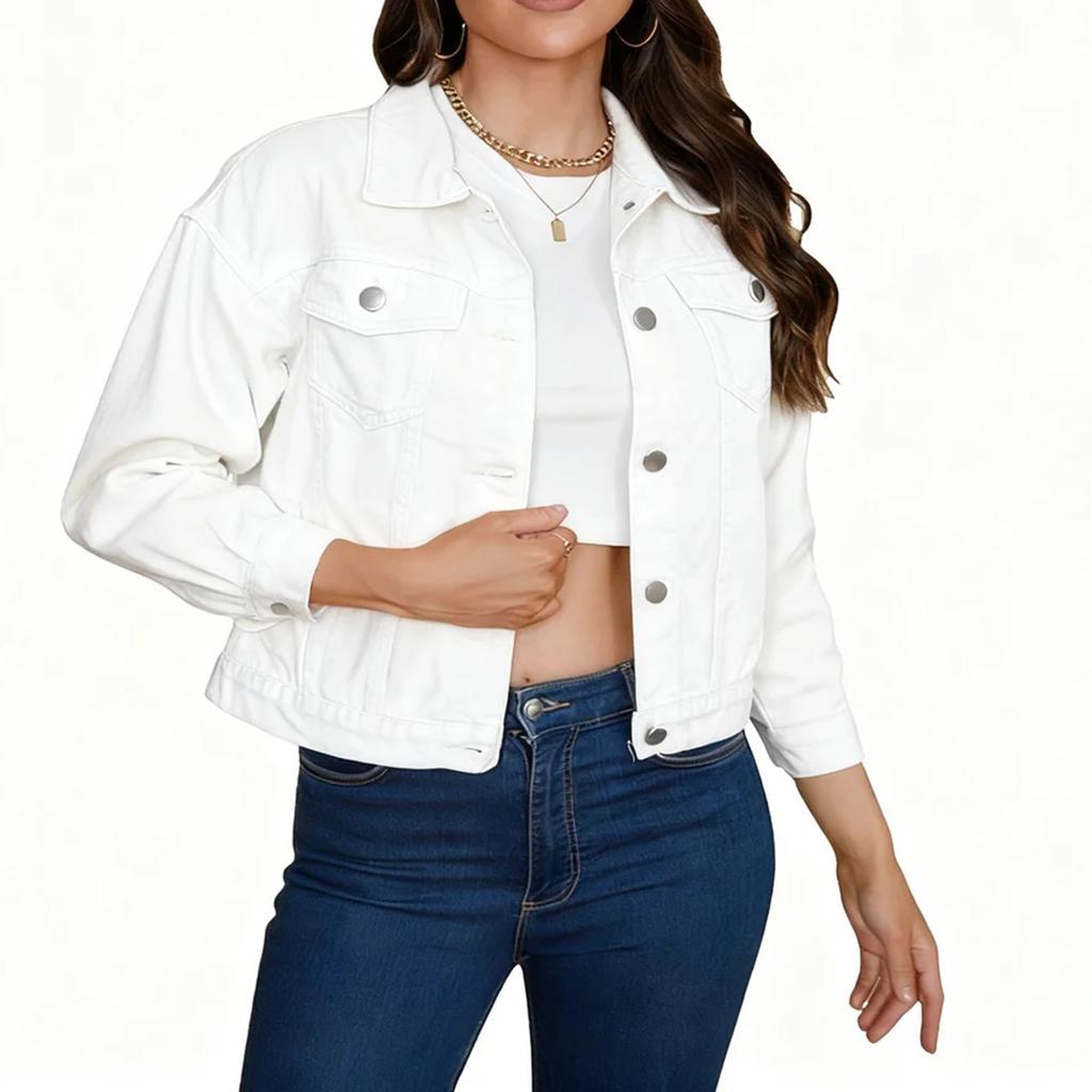 Modische Damen-Freizeit-Oversize-Jacke