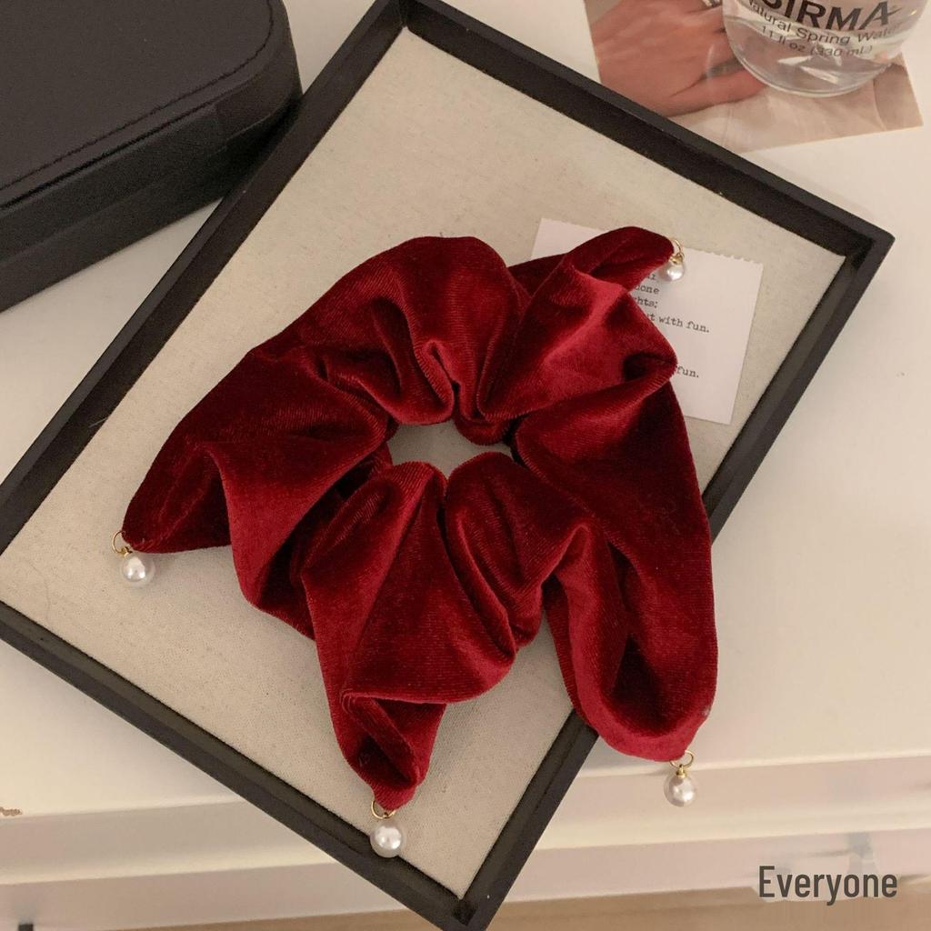 Black Pearl Ponytail Hair Ring - Fashionable Temperament Headdress