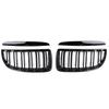 For BMW E90 E91 M Grill Car Front Grille Kidney Double Slat Gloss Black 3 Series 323I 328I 335I 330I 325I 2005-2008 ABS Grilles