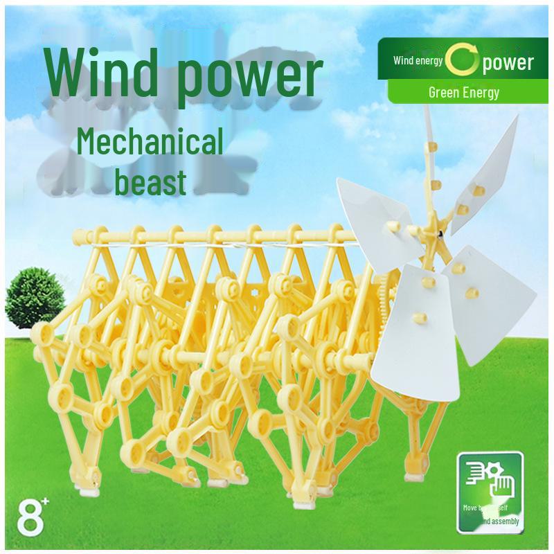 DIY Wind-Powered Robot Kit: Creative Educational Science Toy for Students