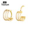 ASTM f136 Titanium Piercing Hinged Segment Septum Hoop Nose Rings Clicker Ear Cartilage Tragus Helix Conch Body Jewelry Earrings