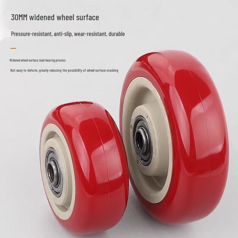Heavy-Duty 4-inch Nylon Swivel Caster Wheels with Brakes
