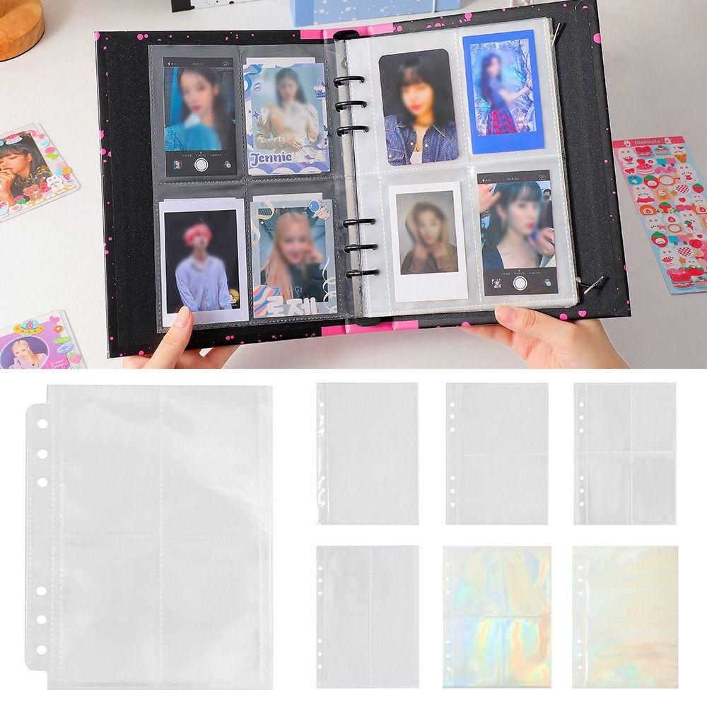 

10 шт., 6 отверстий, отрывной альбом A5, листовка, коллекция карт, книга, подарок, фотокарточка, альбом, переплет