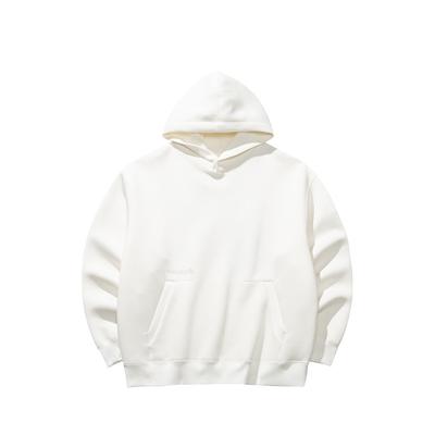 Anta Lifestyle Series Letter Print Hooded Loose Casual Long Sleeve Sweatshirt Unisex Sweatshirt Ivory 172518712-1