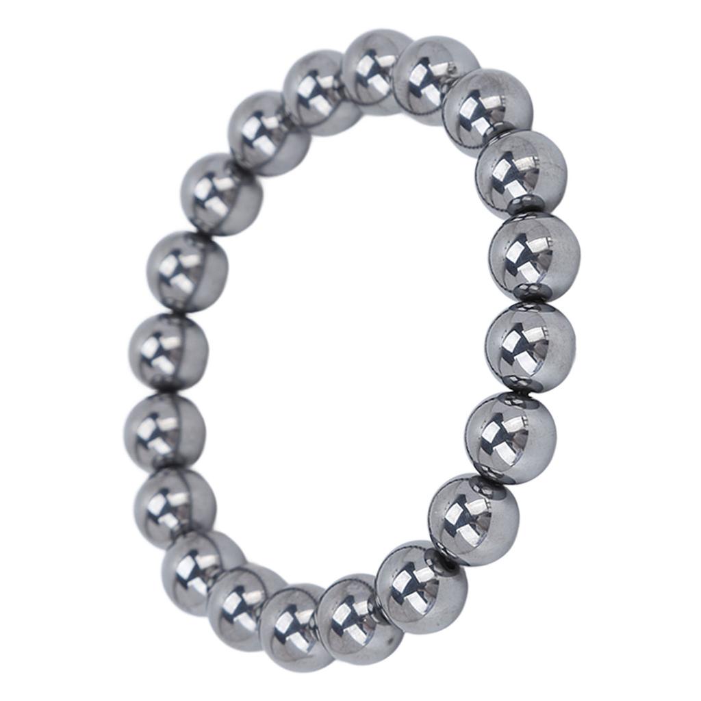 Männer Frauen Terahertz Armband Modische Müdigkeit Linderung Therapie Natürliche Energie Stein Armband 9mm