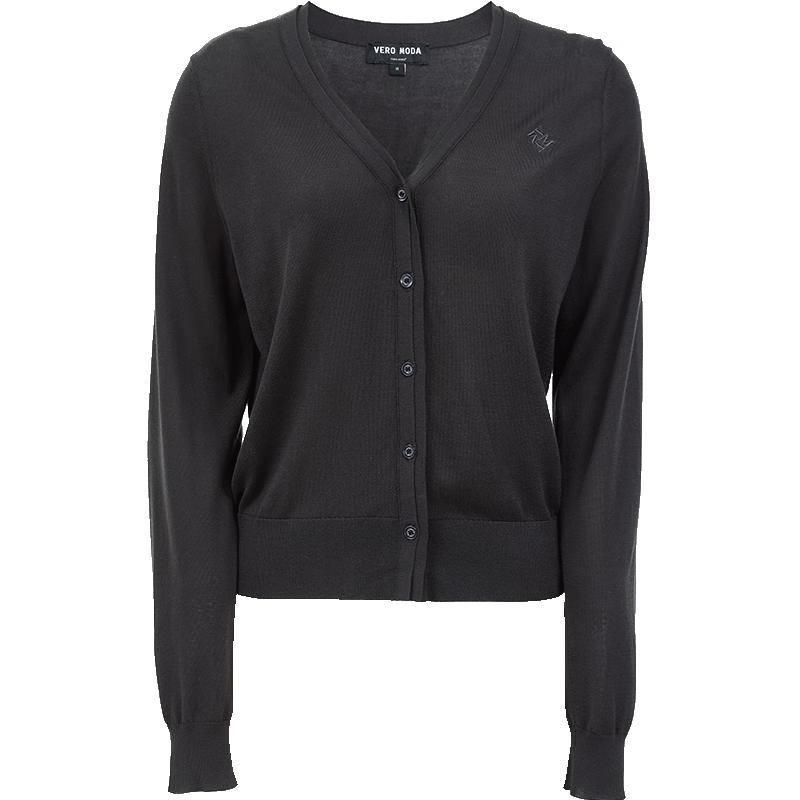 Veromoda Soft Embroidered V-Neck Knit Cardigan
