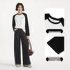 Hotwind Women's Rabbit Pattern Raglan Sleeve Color Block T-Shirt