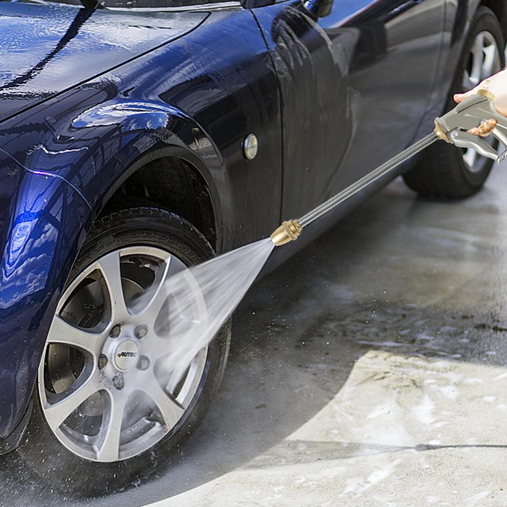 Heavy Duty Metal Water Hose Sprayer Portable Garden Hose Nozzle High Pressure Power Water Tool for