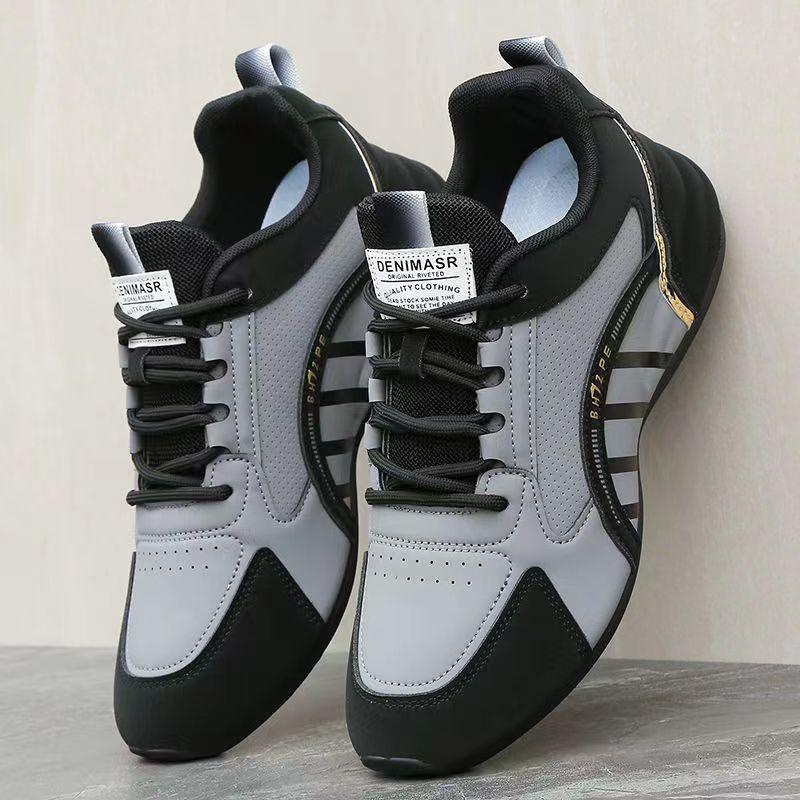 

Douyin men s shoes 2024 new trendy men s casual shoes handmade soled shoes inner height-increasing sports shoes 38