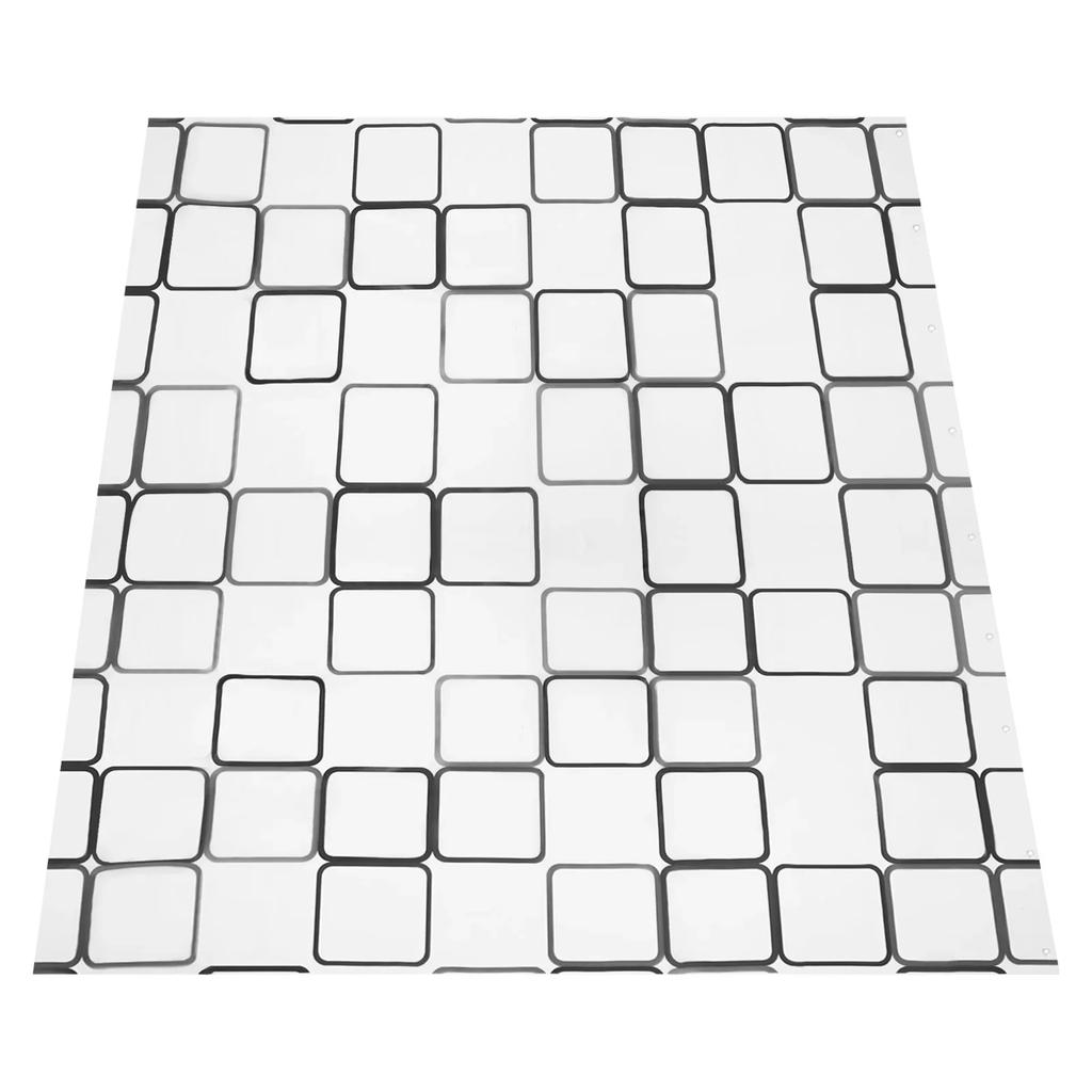 Shower Curtain Rails U-Shaped Mounting on Wall or Shower Rail Over Corner for Changing Room Cabin Rail Silver 90 x 80-130 cm