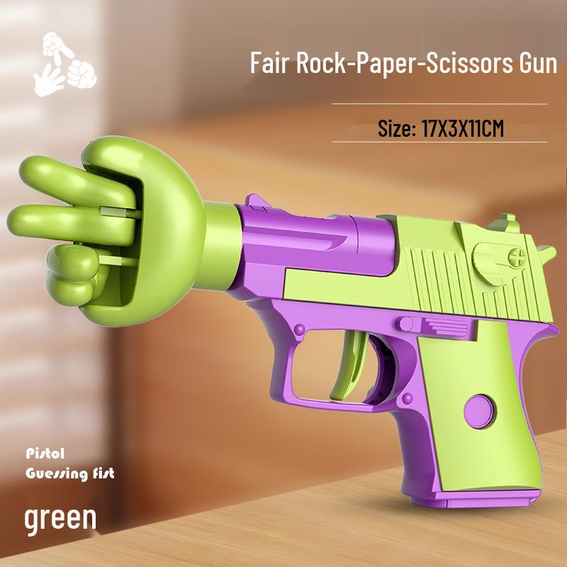 Desert Eagle Style 3D Wooden Fish Decompression Toy Gun