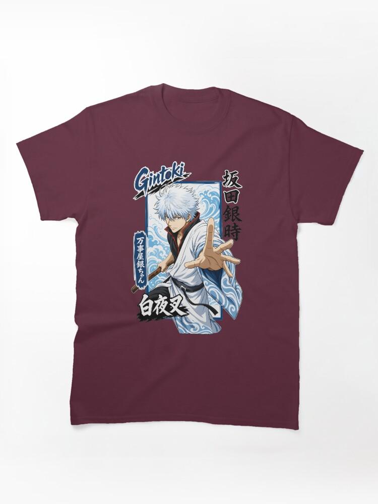 Gintama Silver Hair Samurai Wave Art Graphic Classic Unisex T-Shirt