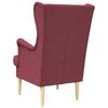 Armchair Burgundy Fabric