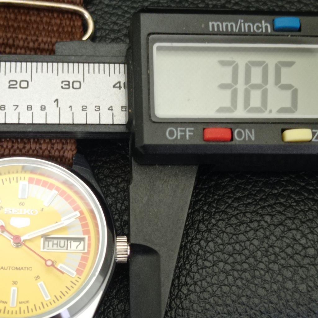 AUTOMATIC VINTAGE REFURBISHED SEIKO 5 6309A JAPAN MENS YELLOW WATCH A440870-4 Sk-a440870