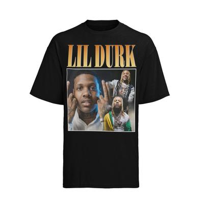 LIL DURK USA Rapper Fan Concert Dames Katoenen Shirt S-XXXL Oversized
