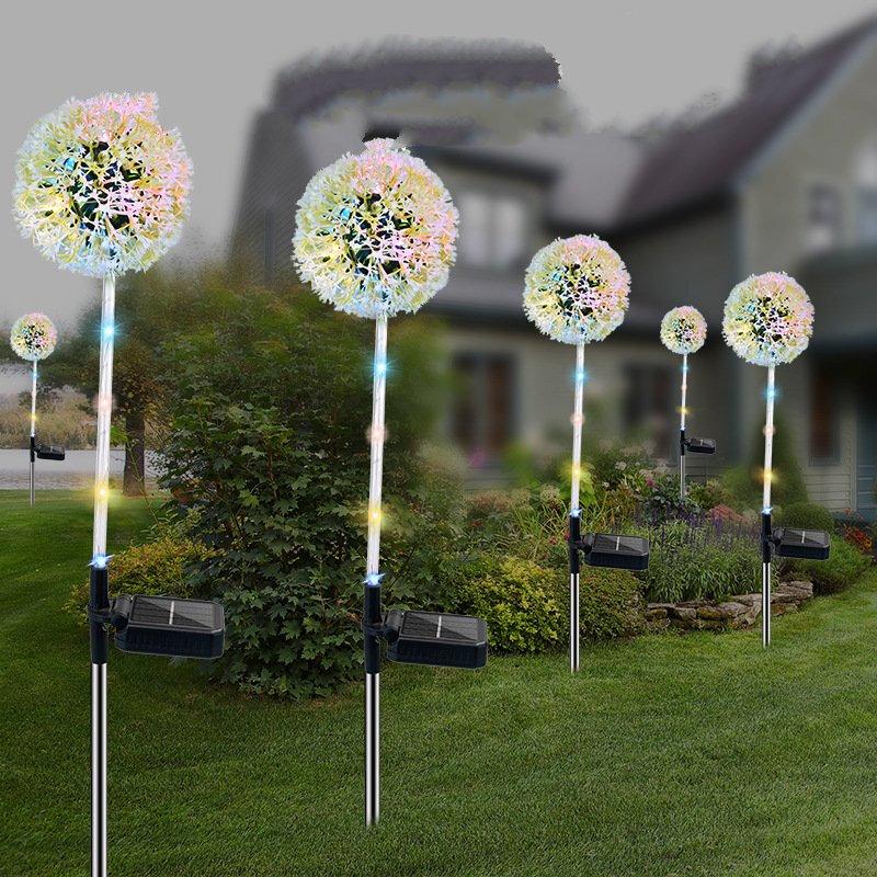 Outdoor Solar Dandelion Garden Lights (2-Pack)