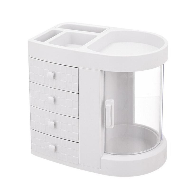 Toilet 4 Puller Makeup Handle Sheath Transparent Rotating Wheel Window Cosmetic Brush Organizer Jewelry | Makeup Organizers