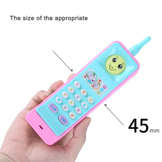 Cartoon Music Colorful Light Voice Electronic Mobile Phone Educational Kids Toy