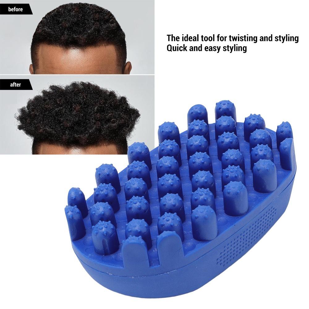 Ergonomic Grip Twist Curl Comb Silicone Material Twist Styling Brush All Hair Types
