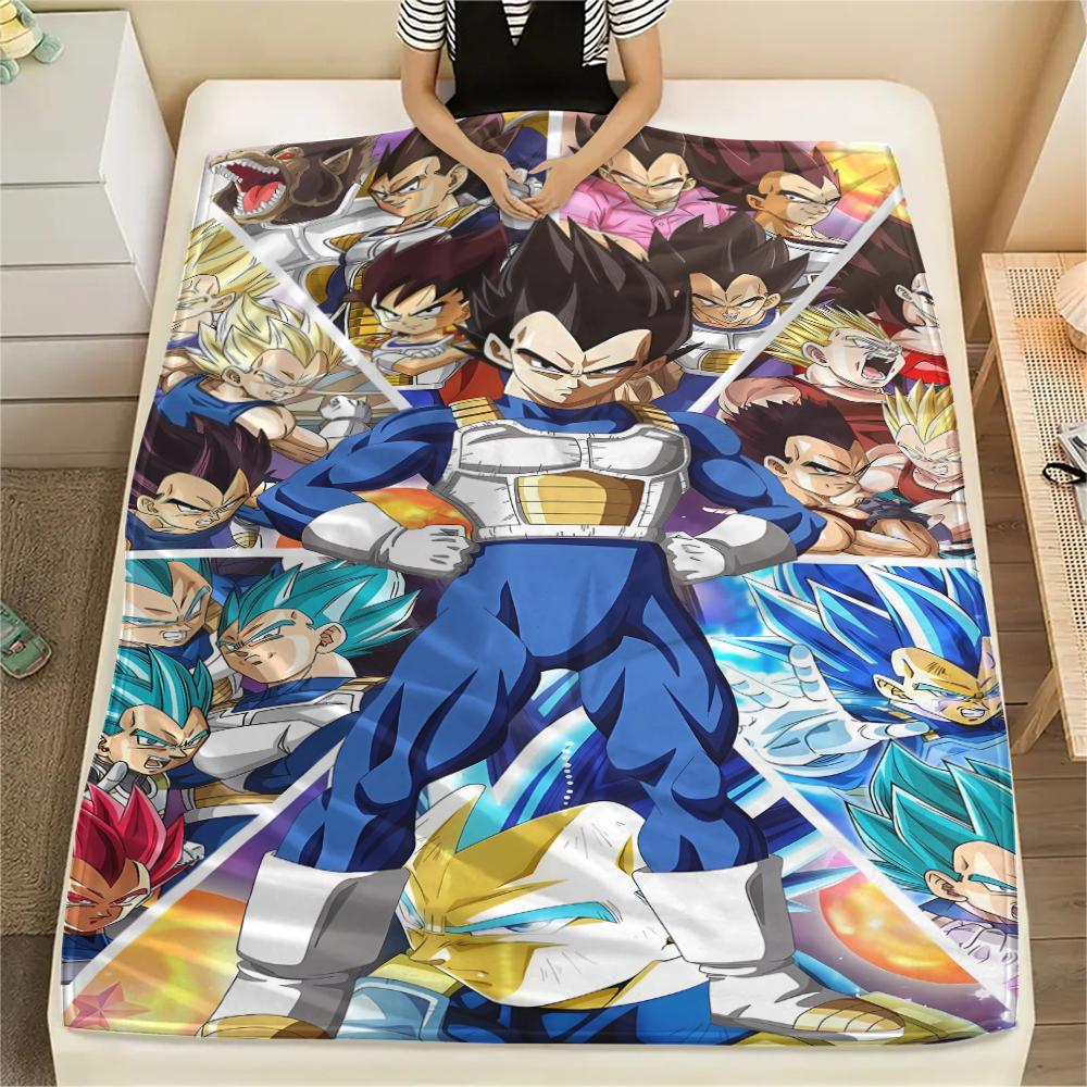 Dragon Ball Poster Druck Flanelldecke, Hohe Qualität, Bequem für alle Jahreszeiten, Heimdekoration, Wärme und Komfort, Perfekt für Weihnachtsgeschenke