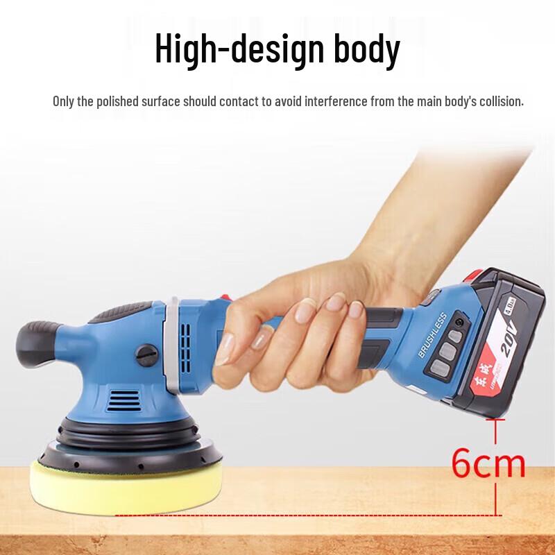 Dongcheng 20V Cordless Orbital Polisher for Car Detailing CN plug (adapter included)