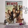 Stayc Korean group DIY Wall Tapestry Hippie Flower Wall Carpets Dorm Decor Wall Art Decor