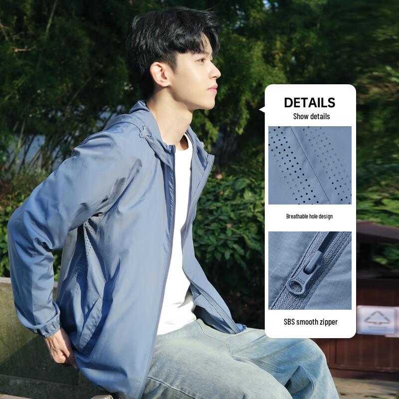 CAMEL Men's Ice Silk UPF50+ Sun Protection Hooded Jacket