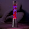 Lampe à lave - violet - 40cm - ambiance zen - électrique - métal