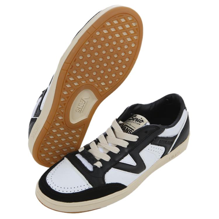 Vans Lowland CC Scarpe da Skate Basse Comode con Lacci Durevoli Sneakers Unisex Nero Bianco VN0A5KYFBZW1