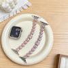 Compatible Bands for Apple S11, iWatch 109876SE, Huawei GT6, Xiaomi 9PRO - Round Bean Drip Glue, Small Flower Design