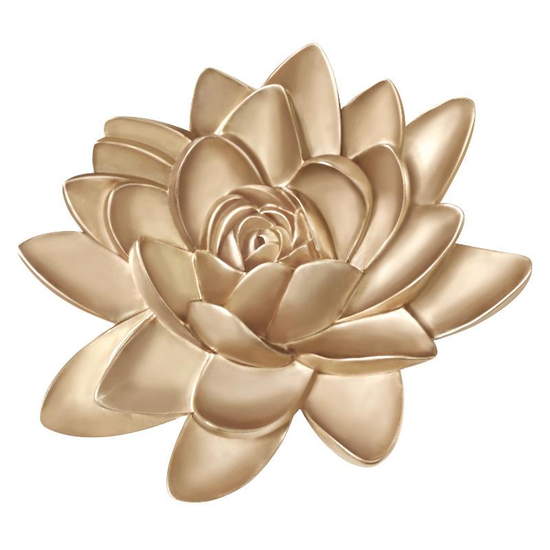 Three-dimensional Flower Wall Decoration Creative Lotus Goldfish Decoration Wall Hanging Living Room Sofa TV Background Wall Pendant
