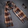 Commuting Winter Gear Classic British Plaid Scarf for Men Women, Soft Double-Sided Velvet Shawl, Skin-friendly Wrap Warm Thickened Neck Autumn