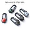 Outdoor Mountaineering Buckle Keys Hook Portable Multifunctional Carabiner with Compasses & Thermometer Camping Accessory