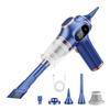 3 In 1 Cordless Handheld Vacuum, 80W Car Vacuum Cleaner with Inflator Blower, USB C Rechargeable, Lightweight Vacuum for Car Home Office Pet Hair