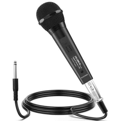 talomen L52 Wired Microphone (for Singing), Black