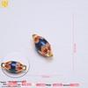 Kupferbeschichteter 24k Gold Öl-Tropfen Lotus Anhänger & Charm für DIY Schmuck und Gewebte Armbänder