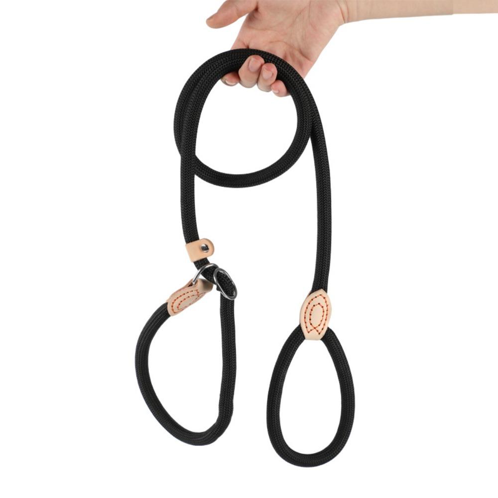Solid Rope Dog Leash Adjustable Loop Thick Design No Pull Dog Leash Shock-Absorbing Durable Pet Leashes Dog Walking