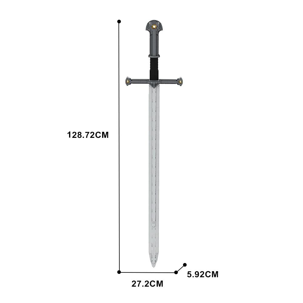 Gobricks MOC The Sword of King Constructing Block Learning-Focused Toys Anime Movie Knight For Collect Present
