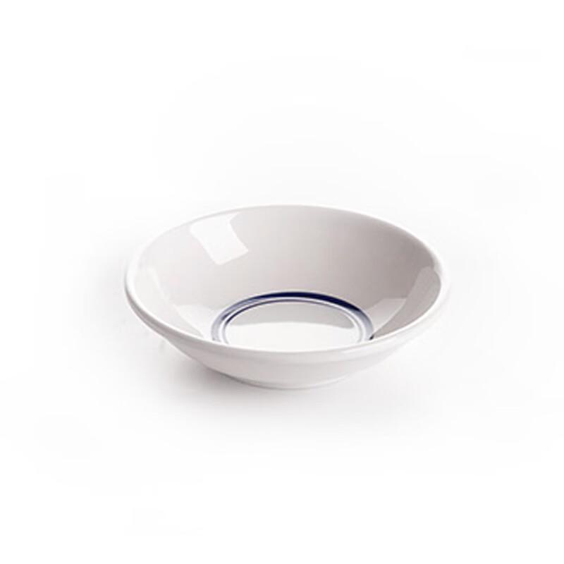 Xinji Gaoge 3.6-inch Melamine Blue Edge Dipping Dish (10-Pack)