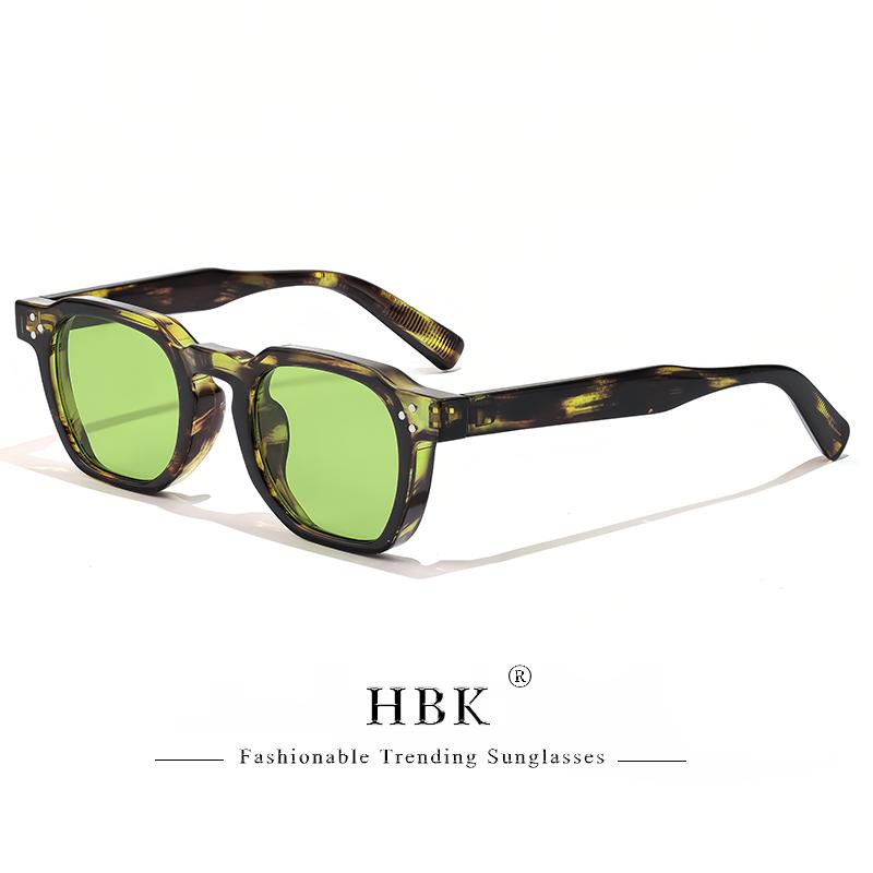 HBK Punk Square Sunglasses Men Punk Sun Glasses for Women Fashion Travel Outdoor Cycling UV400 Lunette De Soleil Homme