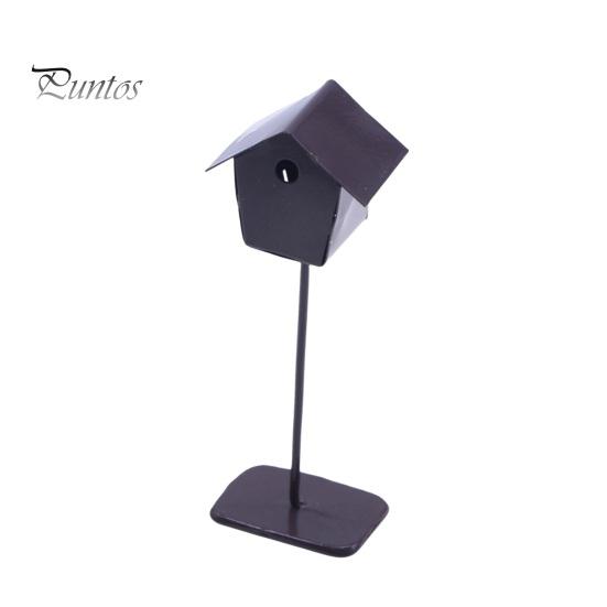 

Мини-железный скворечник, реалистичный усилитель сцены, микропейзаж, кукольный домик, поле, деревенская сцена, моделирование скворечника темно-коричневого