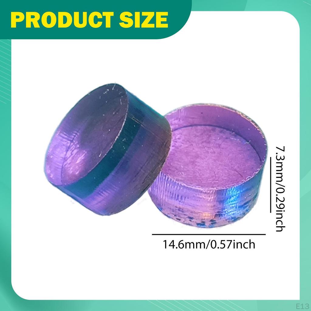 2Pcs Jump Cue Tip Replacement High Hardness Billiard Pool Diameter 14.6mm for Beginners