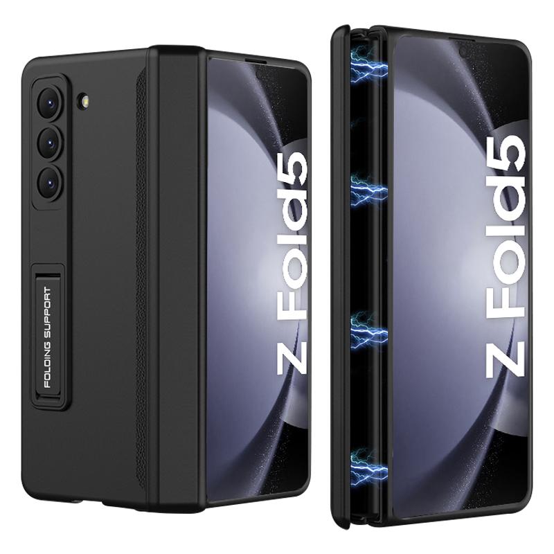 

GKK For Samsung Galaxy Z Fold5 5G Kickstand PC Phone Case Magnetic Hinge Folding Phone Cover Black