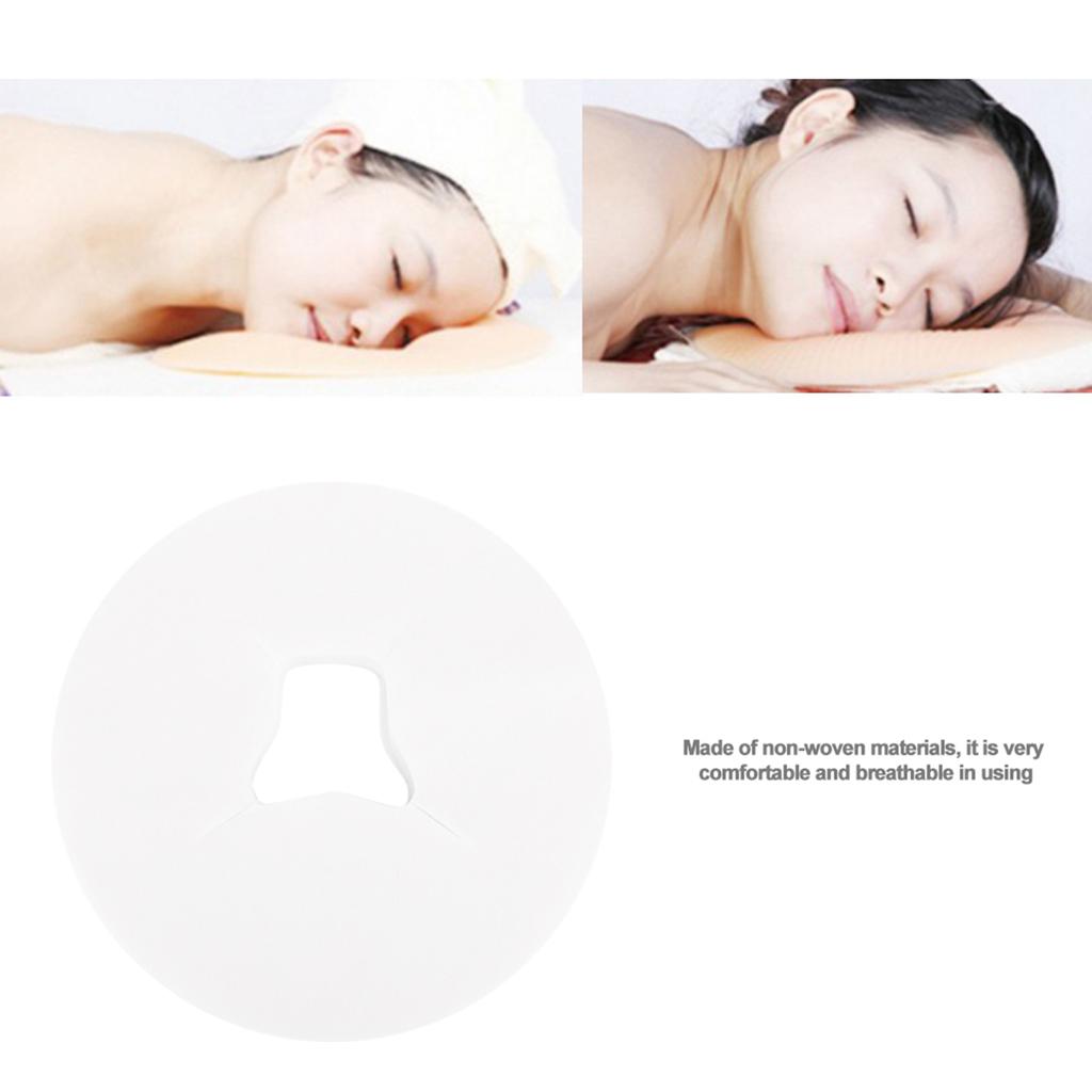 100Pcs Face Massage Cover Pad Disposable Salon SPA Face Hole Pillow Mat