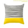 Sandstone Simple Yellow Pillow Geometric Pillow Case Plush Car Living Room Sofa Pillow Nordic
